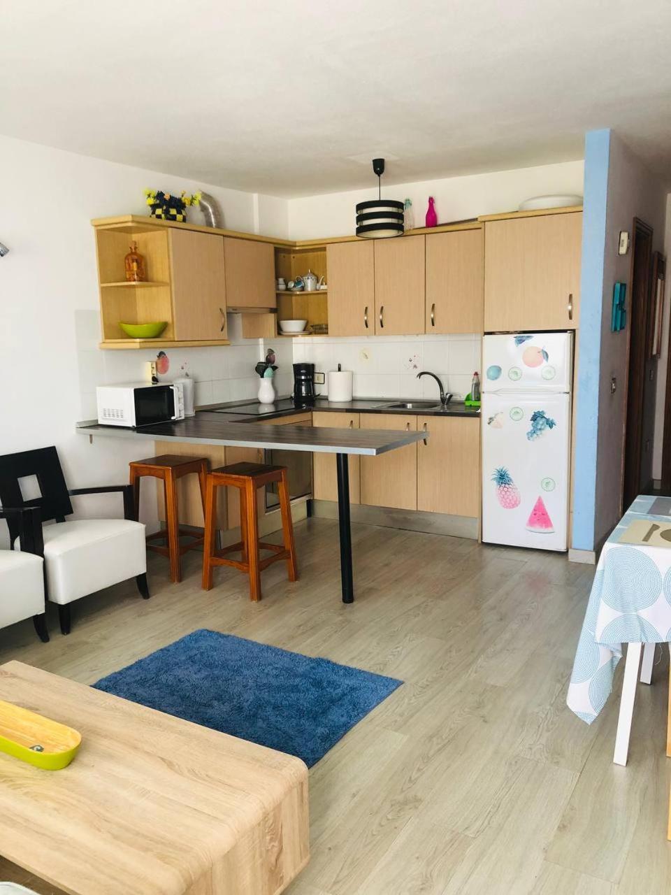 First Line Beach Apartment With Ocean View La Arena Puerto de Santiago  Esterno foto